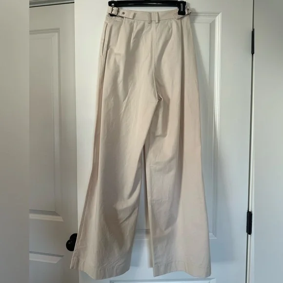 Abercrombie Cream Wide-Leg Trousers - Picture 2 of 6